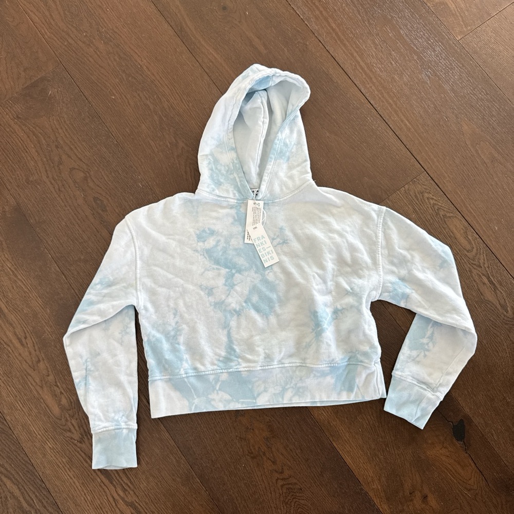 Tie-Dye Blue Hoodie Sweater
